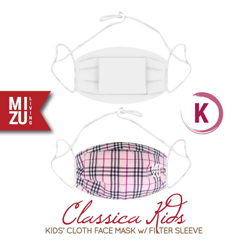 [SALE] MIZU CLASSICA KIDS Cloth Face Mask Masker Anak Kain Corak 3 Ply Sarung Filter NON-MEDIS-K