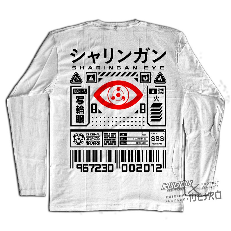 Longsleeve Kekkai Genkai Sharingan Naruto Anime Manga