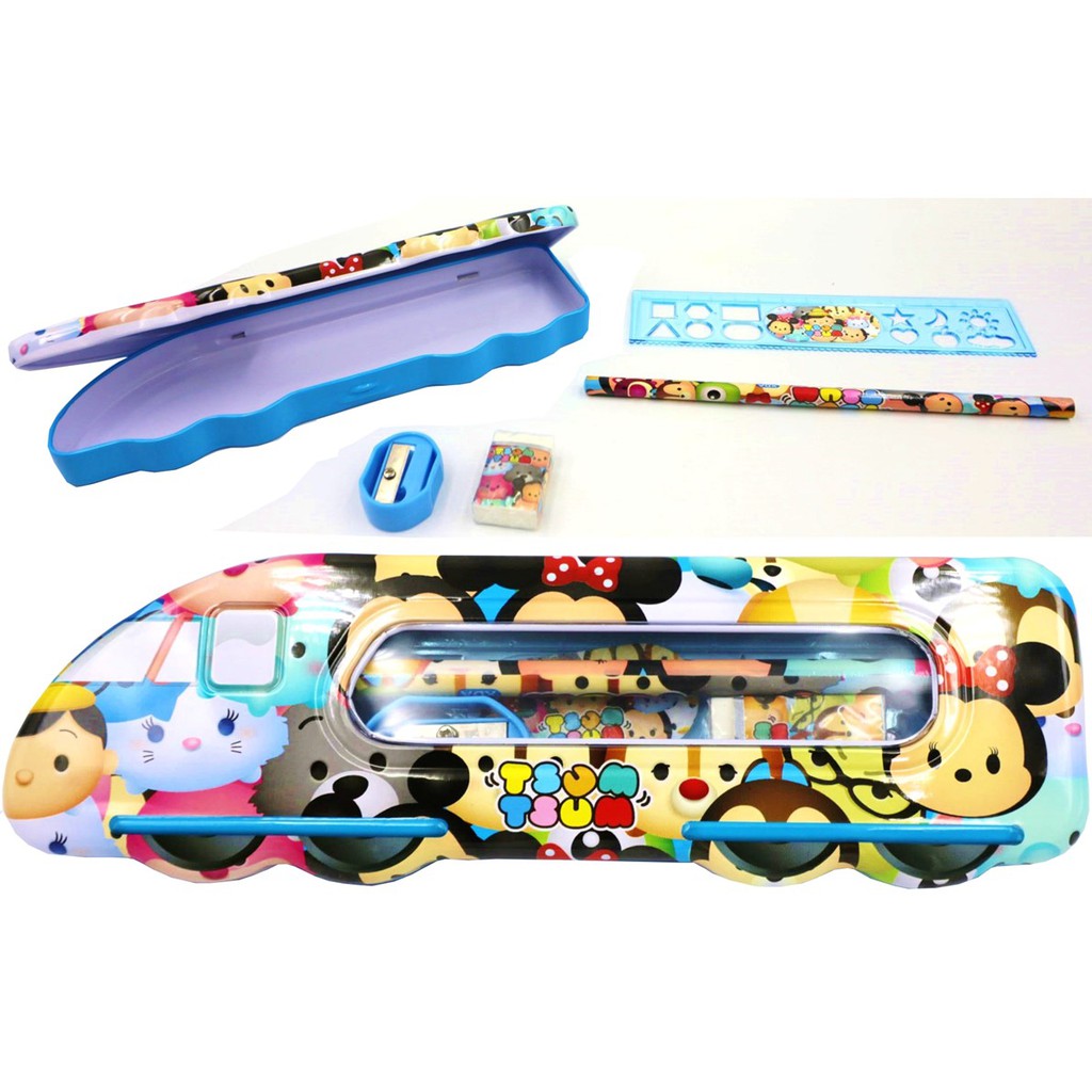 KOTAK PENSIL SET &quot;MICKEY MOUSE&quot; (PENGHAPUS + SERUTAN + PENSIL + PENGGARIS) &quot;IMPORT QUALITY&quot;