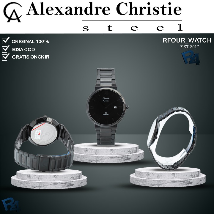 JAM TANGAN ALEXANDER CHRISTIE PRIA ORIGINAL ALEXANDRE CHRISTIE PRIA JAM ALEXANDER CRISTIE  8654