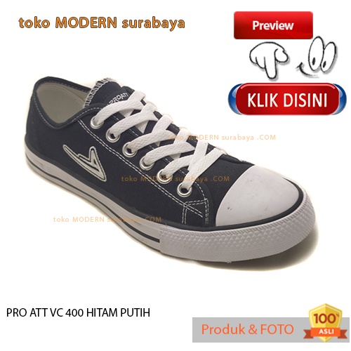 PRO ATT VC 400 HITAM PUTIH sepatu pria sepatu sekolah sneaker vulkanis