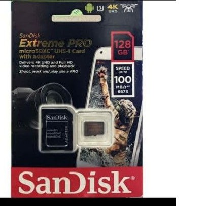 Memory Sandisk 128Gb Extreme pro 100 mb/s Micro SDXC CARD A1 V30  UHS -1 SD ORUGINAL