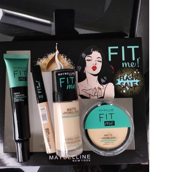 Original Maybelline FitMe Mars 4in1 Box Hijau - Perbox Makeup Wanita - Paket Primer terbaru
