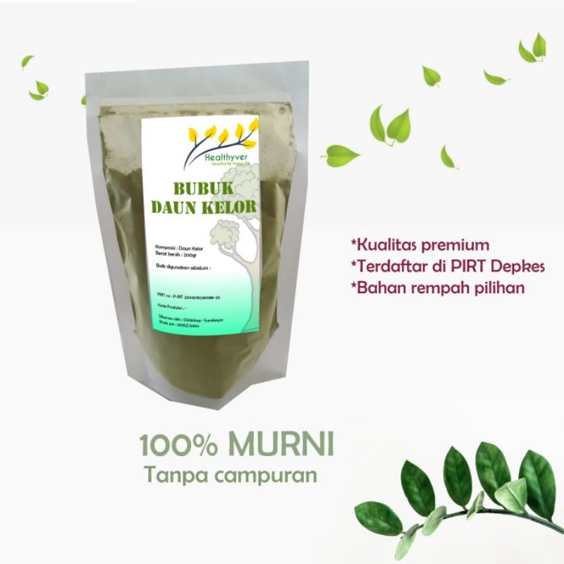 

Serbuk Daun Kelor Moringa Oleifera Powder Bubuk Murni 200g