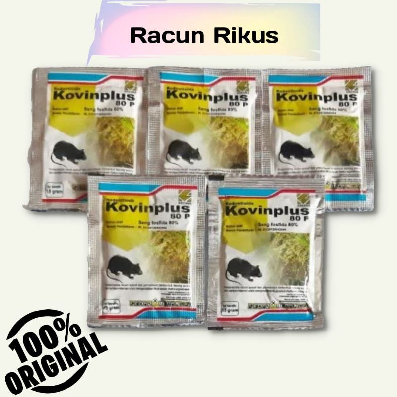 Racun Tikus KOVINPLUS 80 P 15 Gram