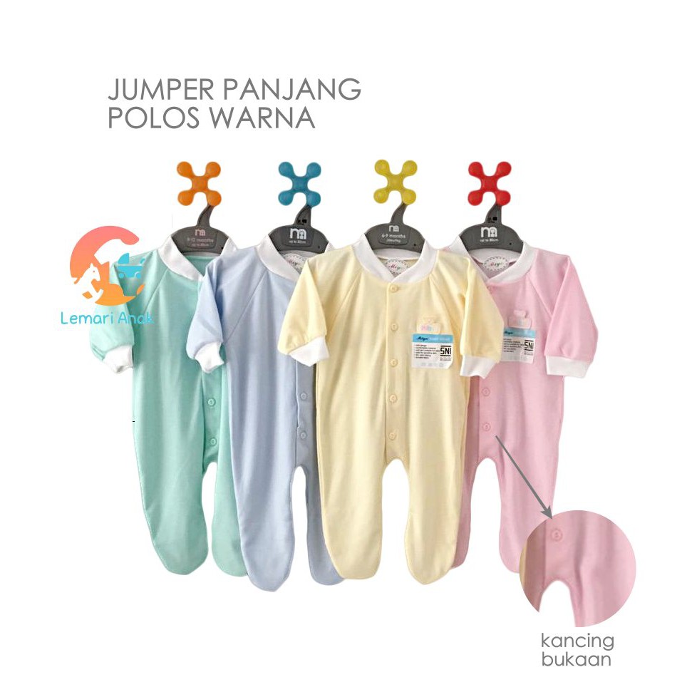 MIYO Baju  Kodok  Tutup Kaki Warna 0 3  Bulan  Jumper Bayi  