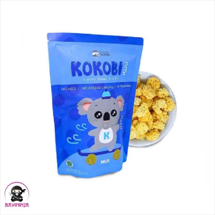 

KOKOBI Yummy Baked Rice puff Milk 80 g T-Ninjabayi 01