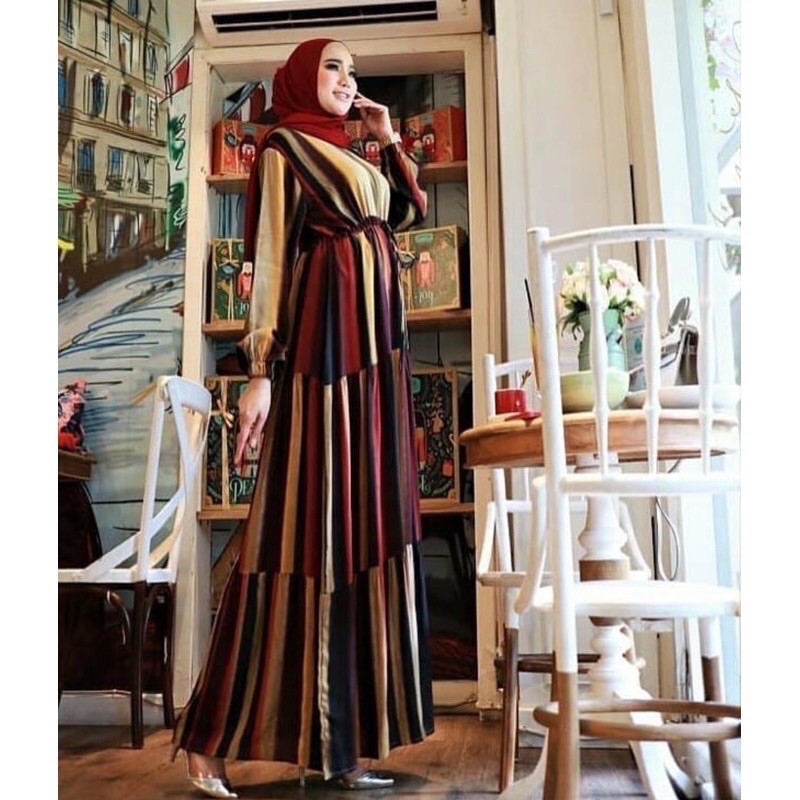 CACA DRESS / GAMIS MOTIF / BUSUI FRIENDLY RAMPEL MAYUNG BAJU WANITA