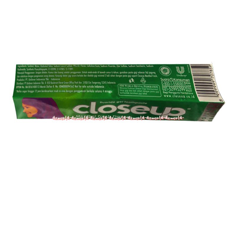 Closeup Ever Fresh Odol Close Up 160gr Everfresh Hijau Green Pasta Gigi Klose Up Merah Hijau