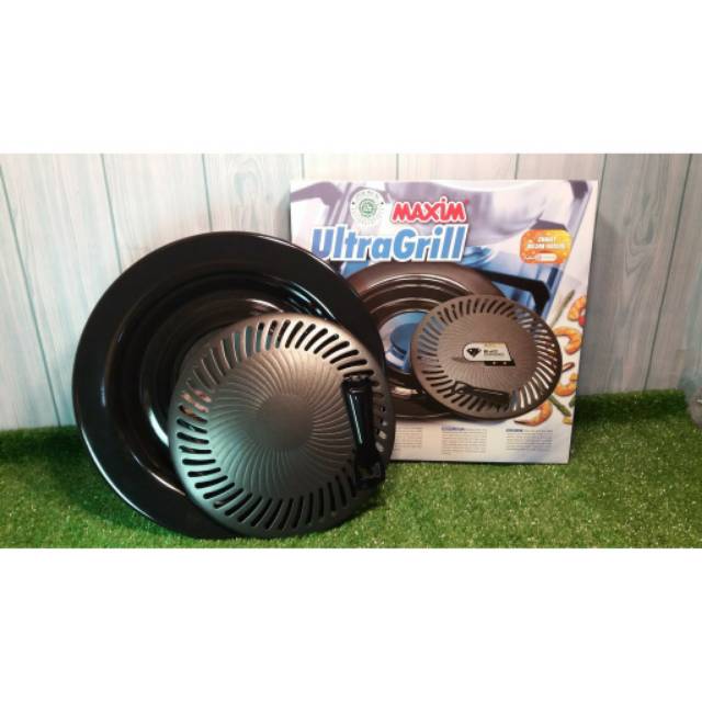 Maxim Alat pemanggang ultragrill / wajan pemanggang bbq &amp; PANGGANGAN BULAT BBQ GSF G-7132