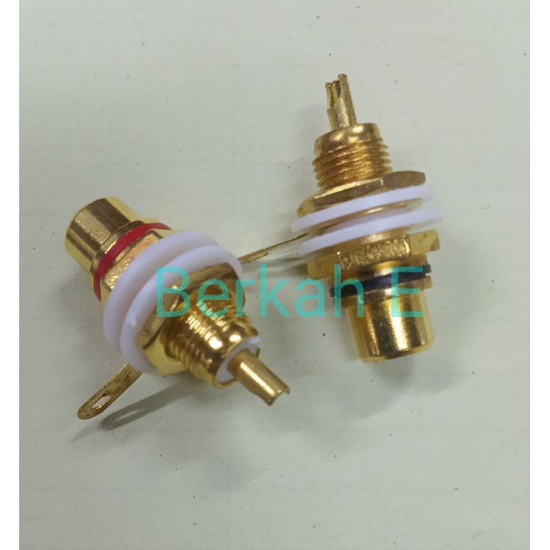 Jack Socket RCA Gold Satu Set