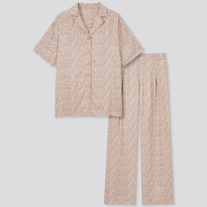 UNIQLO - WOMEN PIYAMA RAYON SATIN JOY OF PRINT 440491 || BAJU TIDUR TERBARU1010