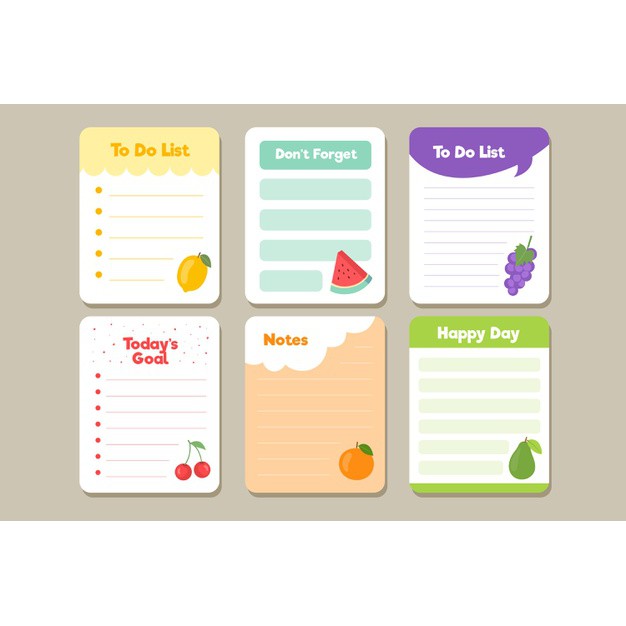 

Millenary Store - Memopad Sticky Notes motif Buah Cantik seri 1