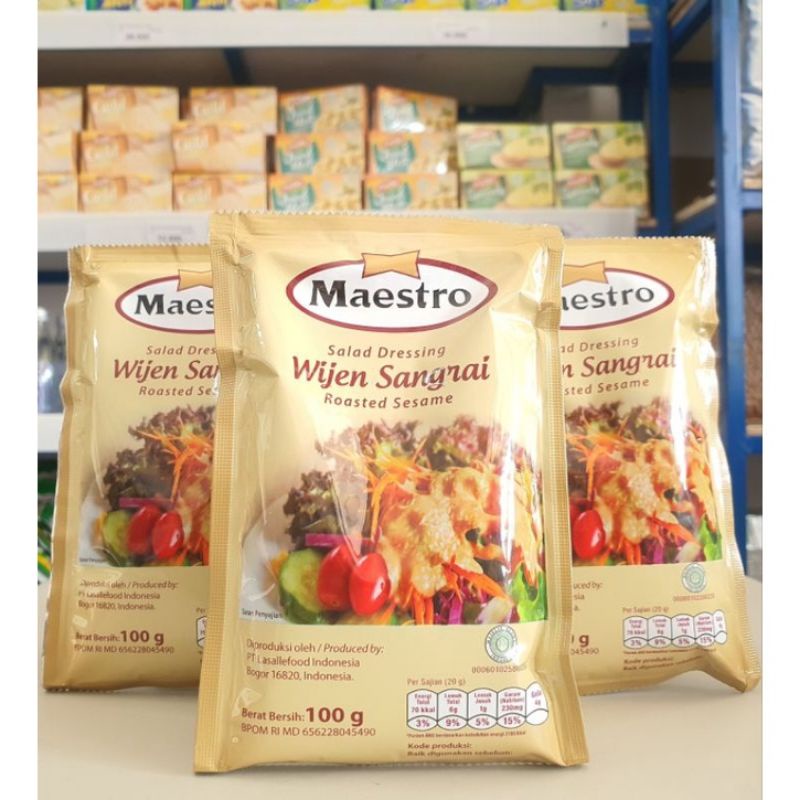 

Maestro Wijen Sangrai Mayo 100g/Maestro Sesame Mayo/Mayonaise Wijen Sangrai