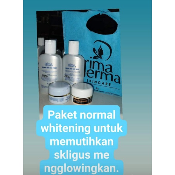 BPOM Prima Derma Paket Normal Whitening Super Glowing