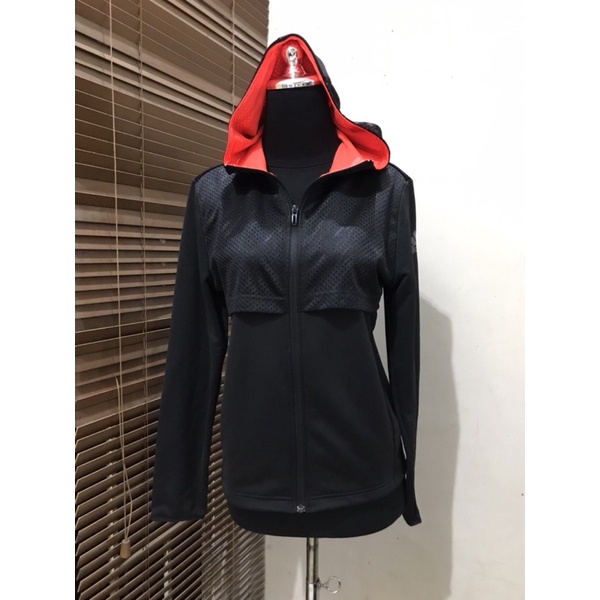 Jaket Adidas ORI Hitam Orange Unisex (bisa untuk cewek cowok)