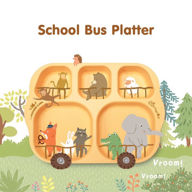 MOTHER’S CORN / Mothers Corn / Motherscorn School Bus Platter (Piring Makan Anak Bayi)