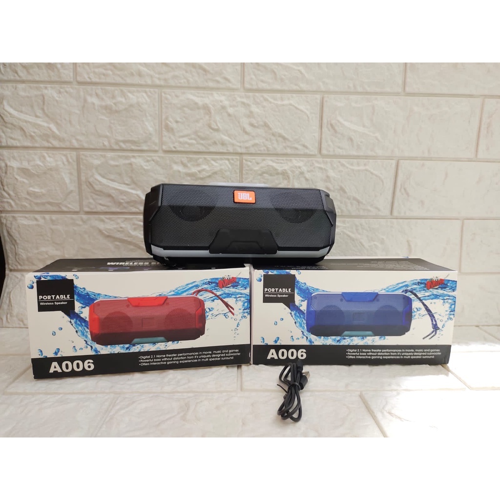 SPEAKER WIRELESS BLUETOOTH A006 PORTABLE BASS