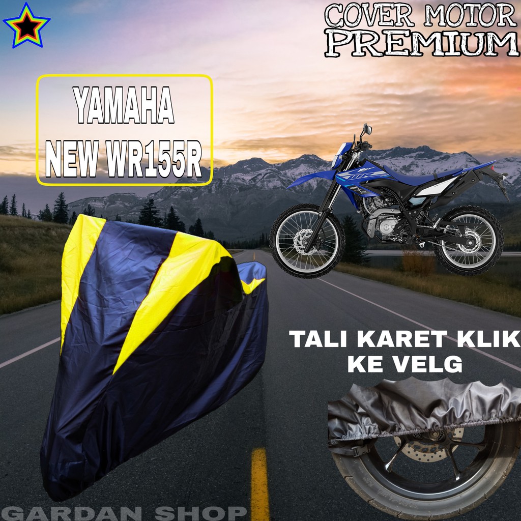 Sarung Motor YAMAHA NEW MR155R Hitam Kuning Body Cover Penutup Pelindung Motor Yamaha PREMIUM