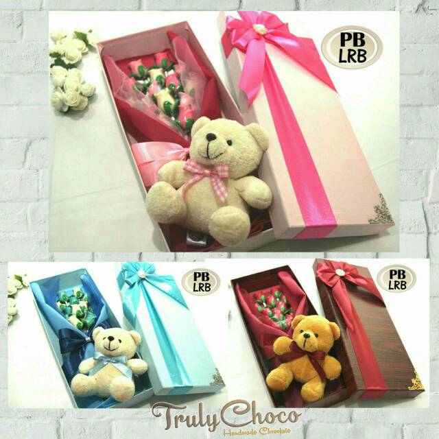 

Hadiah coklat dan boneka Trulychoco