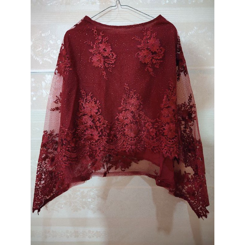 CAPE BRUKAT TILE MAROON (NEW)