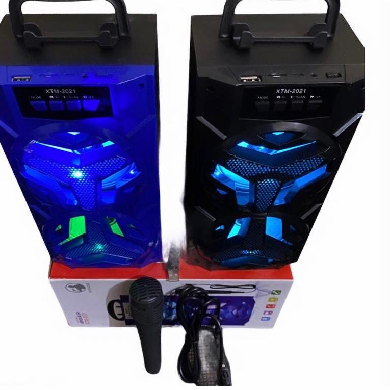 SPEAKER BLUETOOTH XTM-2021 PLUS MIC KARAOKE//SPEAKER SALON AKTIF XTM-2021//SPEAKER KARAOKE ▫ CJR.20A