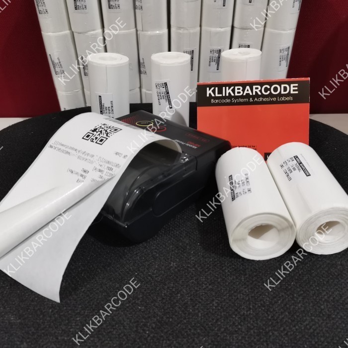 

Label Stiker Thermal Printer Bluetooth 80 mm ( 74x10m / 80x10m )