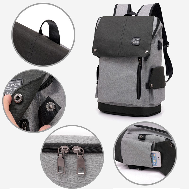 Highland Tas Ransel Pria Backpack Tas USB Tas Laptop Korea TCR09