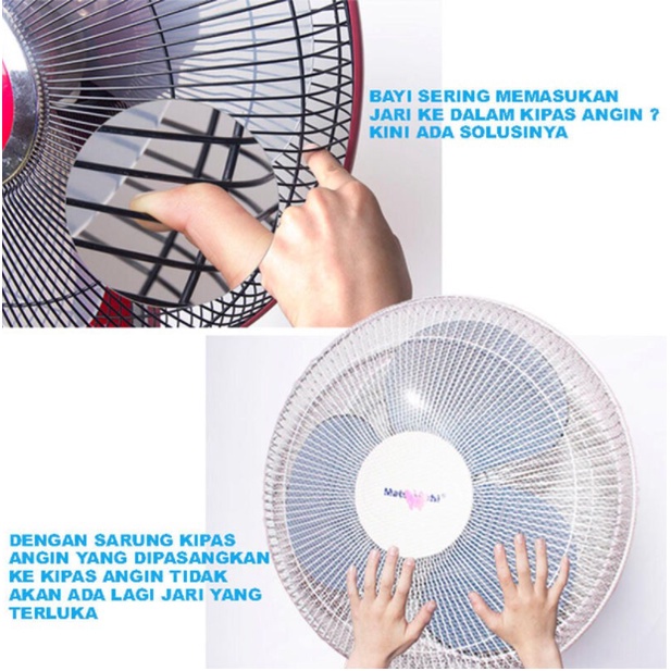 Sarung Jaring Kipas Angin Anti Debu dan Pelindung Jari Anak / Sarung penutup kipas angin anak untuk pelindung jari Fan Cover For Baby Safety / 360° pelindung Pembungkus Kipas/ Pelindung Penutup Kipas Angin /Fan Cover Baby Safety / Sarung Kipas Angin, Fan