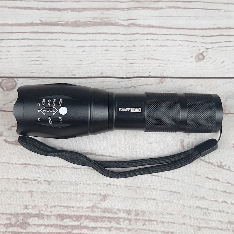 TaffLED Senter LED Flashlight Cree XM-L2 8000 Lumens + Baterai Charger