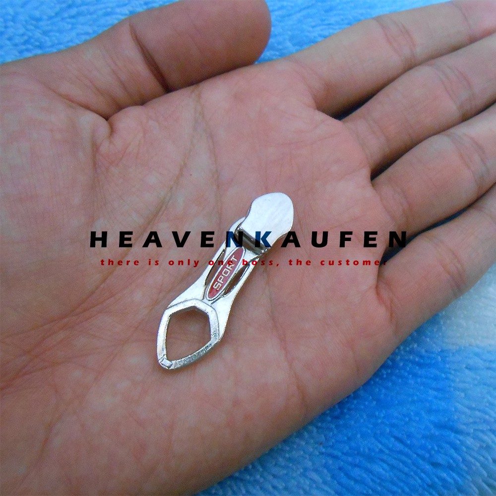 Kepala Resleting / Kepala Zipper Sport Nikel Silver No 5