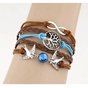 Gelang Korea Etnik Multi Color Alloy Multicharm Warna Warni Coklat Vintage Harga Grosir Reseller