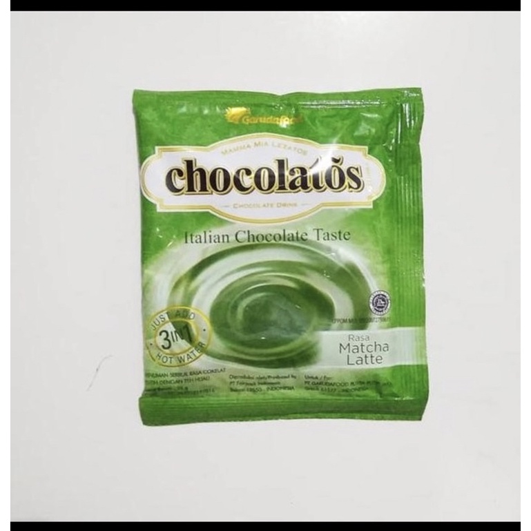 

Chocolatos drink Matcha Latte isi 10 sachet renceng renteng