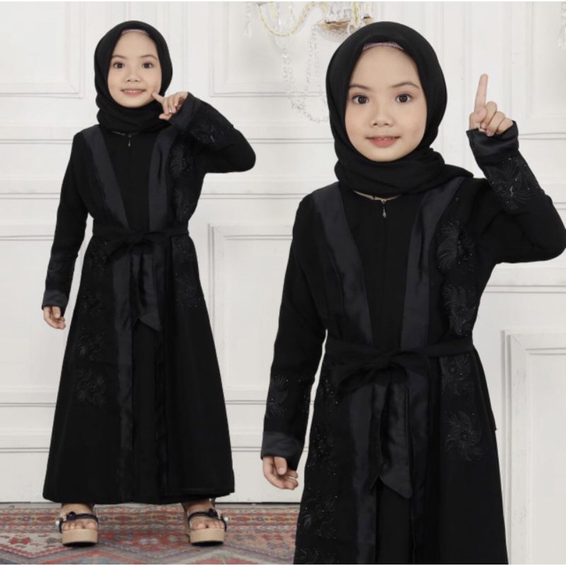 GAMIS ABAYA SYAR’I SALWA KIDS CANTIK MURAH COD