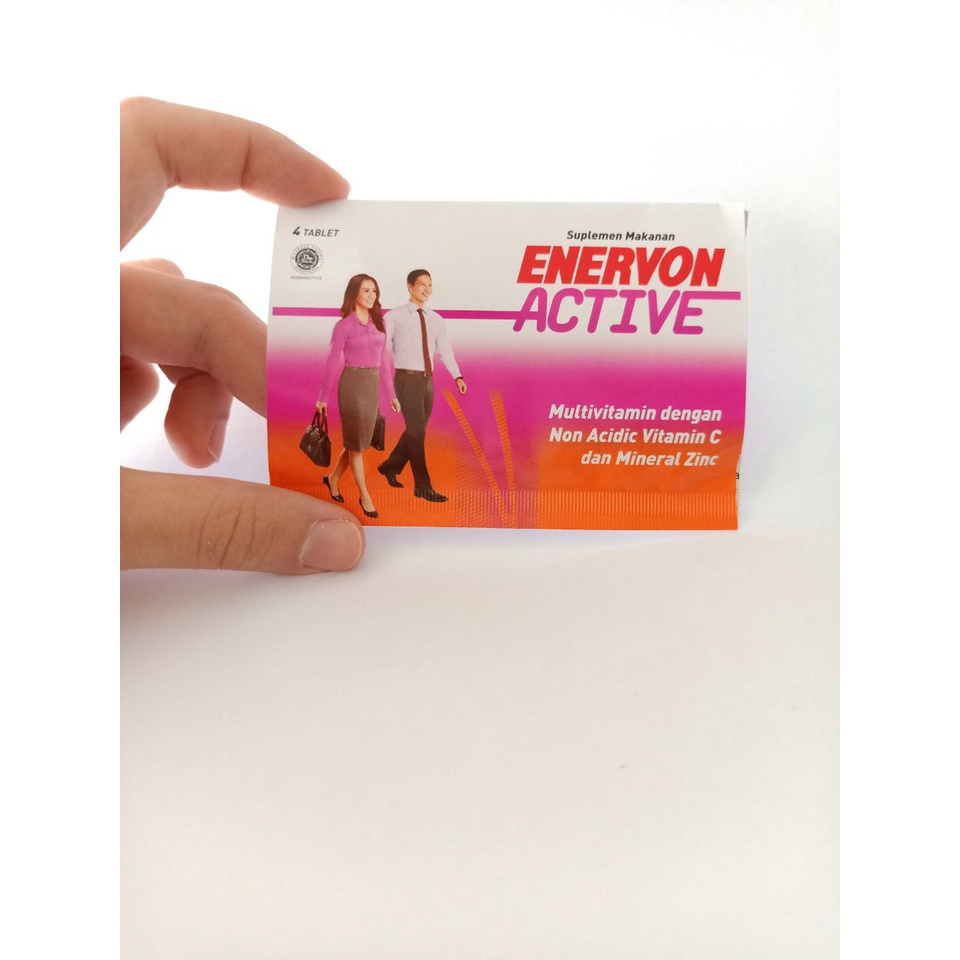 Jual Enervon C Active Strip 4 Tablet Vitamin Multivitamin C B Complex