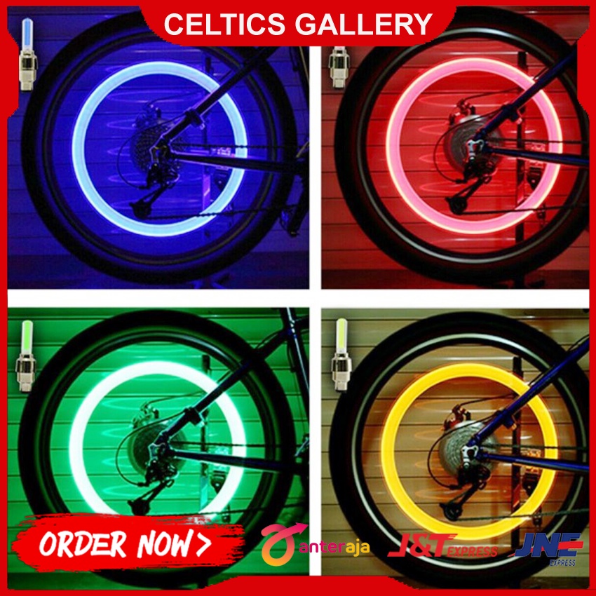 Tutup Pentil Led Sepeda | Tutup Pentil Motor Led | Variasi Sepeda Motor | Asesoris Sepeda