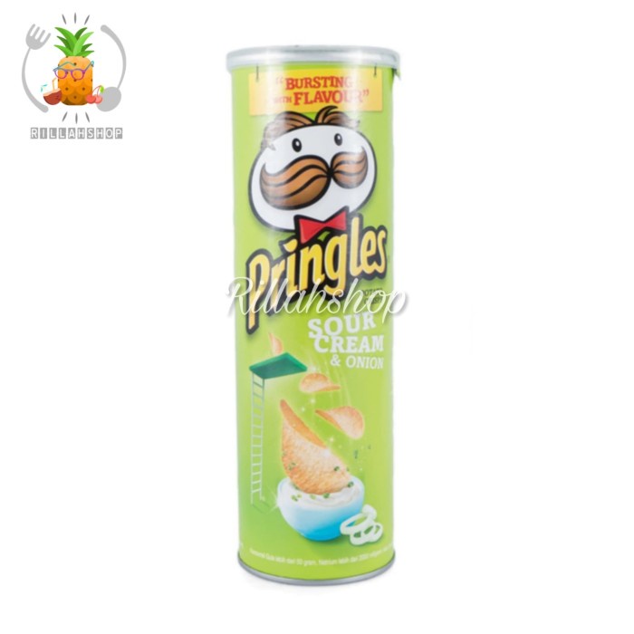 

Pringles Sour Cream Onion Potato Chips (110g)