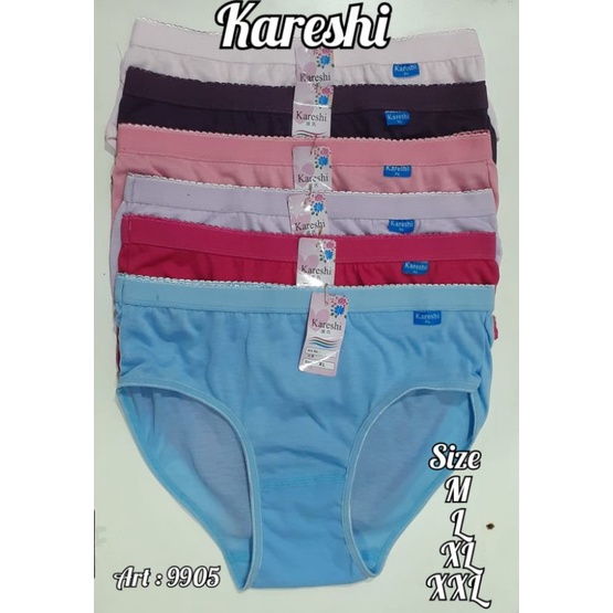 12 PCS/Grosir Celana Dalam Wanita Kareshi CD wanita/LUSINAN