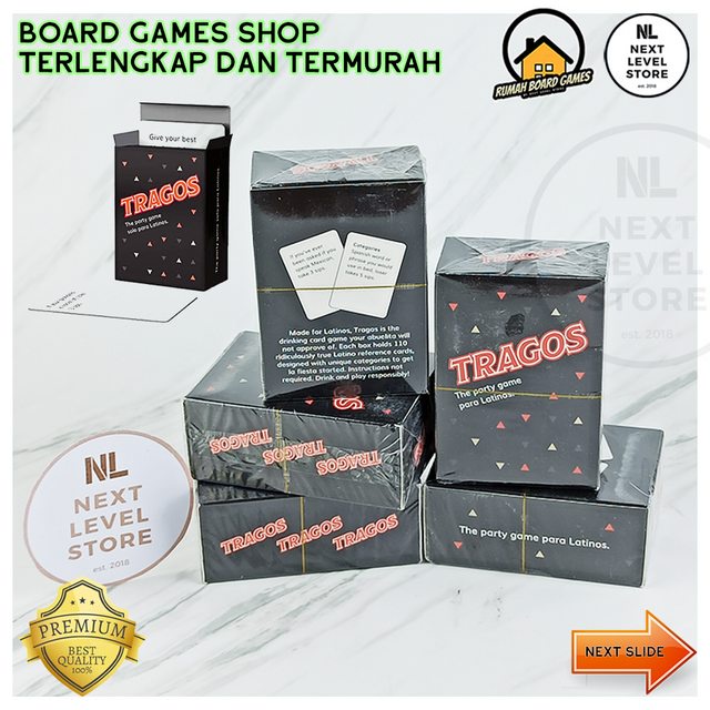 Tragos Party Game Card Drunk Games Mainan Kartu Latino Latinos