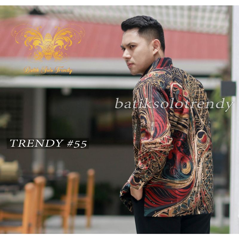 TRENDY 144 KEMEJA BATIK/BAJU BATIK PRIA PANJANG MURAH KAIN HALUS