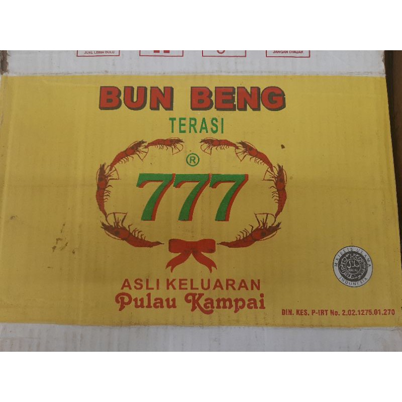 

Terasi 777 per dus isi 100pcs