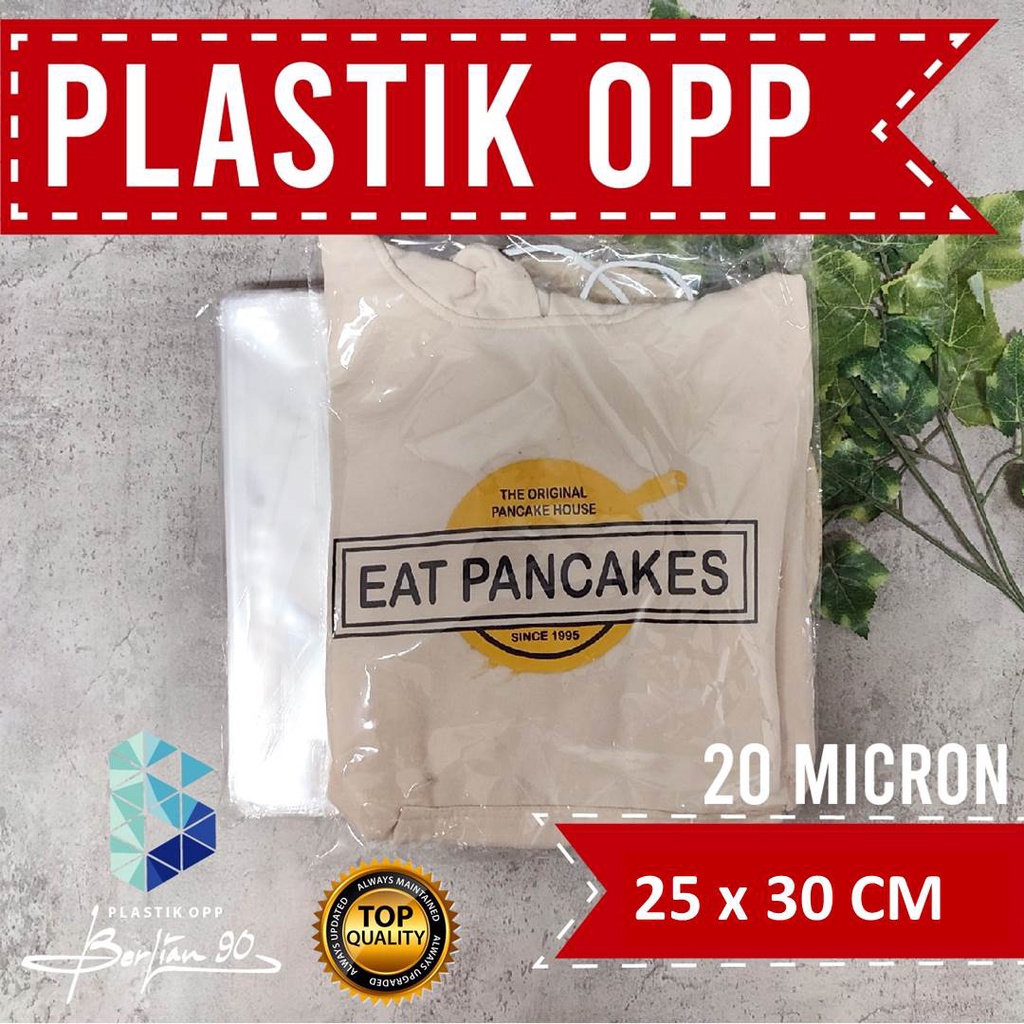 

25X30 CM PLASTIK OPP (SEAL/LEM) TEBAL 20 MIC ASLI / PLASTIK KEMASAN SOUVENIR / PLASTIK BAJU KAOS KEMEJA TERMURAH