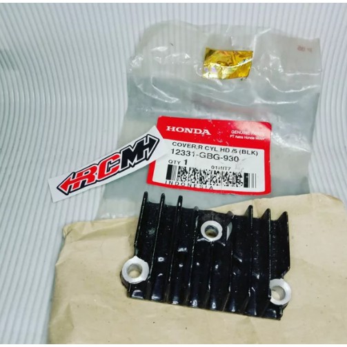 COVER R CYLINDER HEAD TUTUP SAMPING KOP GRAND HITAM ORI ORIGINAL HONDA AHM HGP ASLI 12331-GBG-930