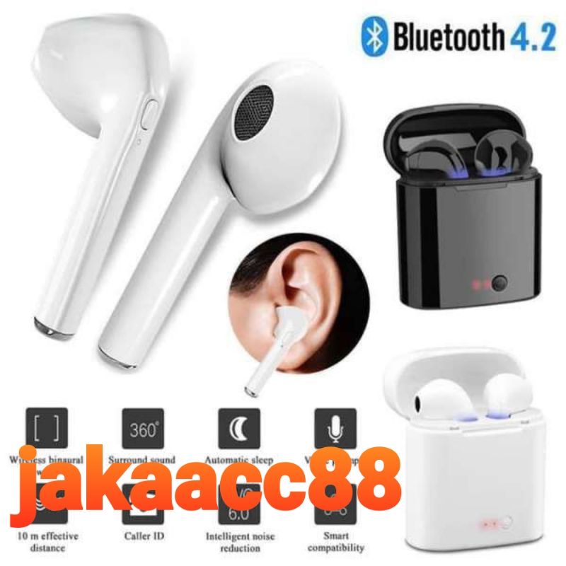 HEADSET BLUETOOTH  EARPHONE HENSET  i7S TWS