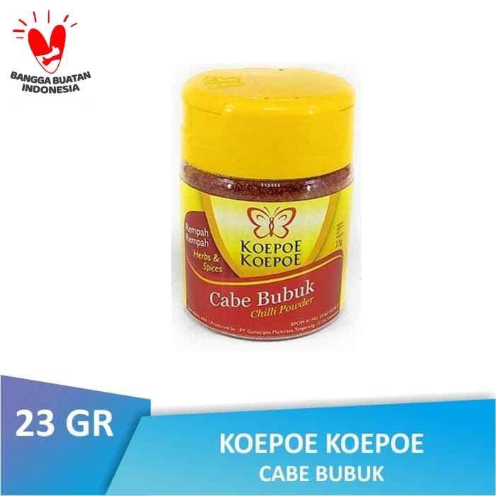 

01F1S Btl Koepoe Koepoe Cabe Bubuk 23 Gr | Chili Powder Kupu Kupu Fsfs201