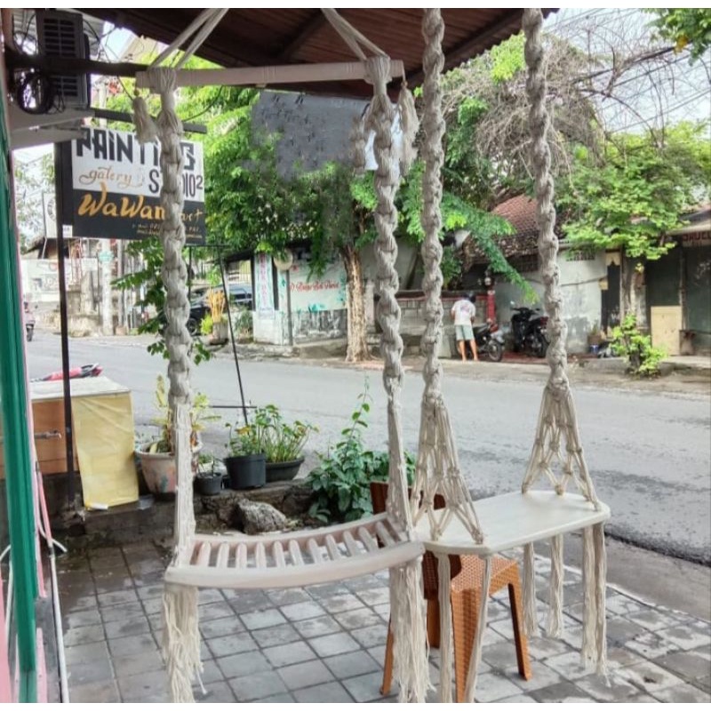 ayunan papan macrame