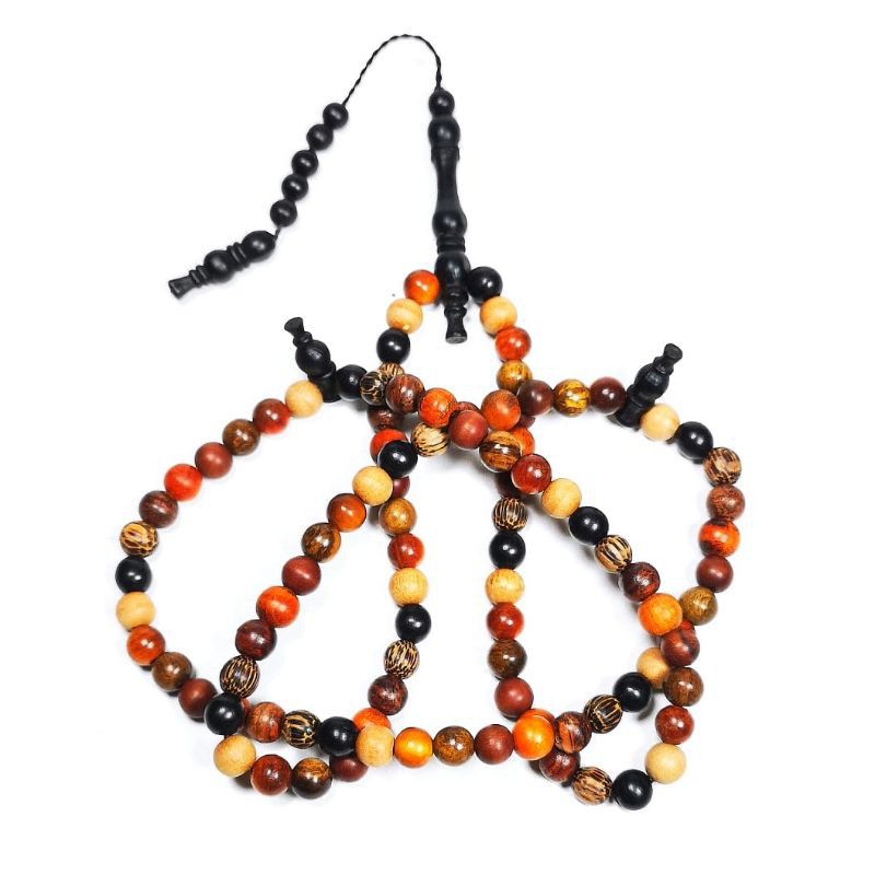 Tasbih Kayu kombinasi 11 Jenis Kayu Bertuah Tasbih 99 Nagasari Kelor Secang Senter By Kayyisah Craft