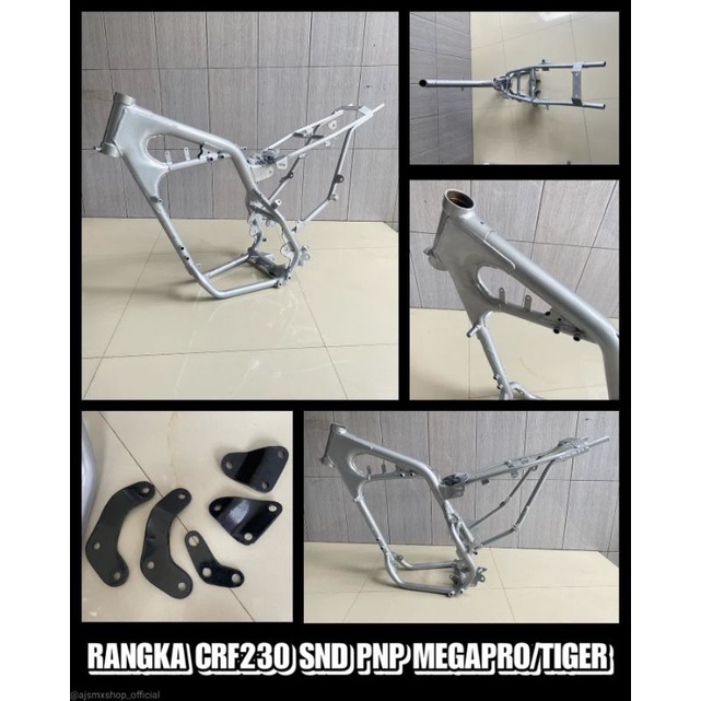 Rangka motor crf230 buat mesin megapro tiger