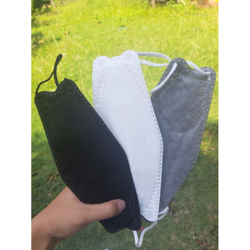Masker KF94 Putih, Abu dan Hitam