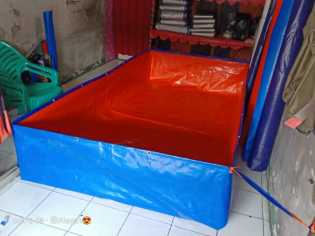 Terpal kolam ikan ukuran 300x150x50 Type  A 12 KOREA.